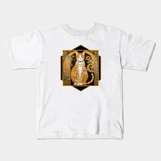 Gustav Klimt Cat Kids T-Shirt